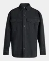 Balmain Monogram Maze Pattern Shirt In Blue