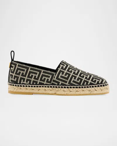 BALMAIN MEN & APOS;S MONOGRAM JACQUARD ESPADRILLES