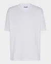 Balmain Cotton-blend Monogram T-shirt In White