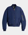 Balmain Men Navy Blue Regular Jacket In Blue