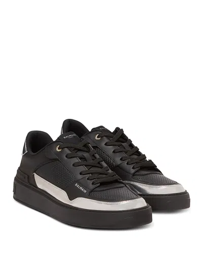 Balmain Men's B-court Flip Lace Up Sneakers In Multi