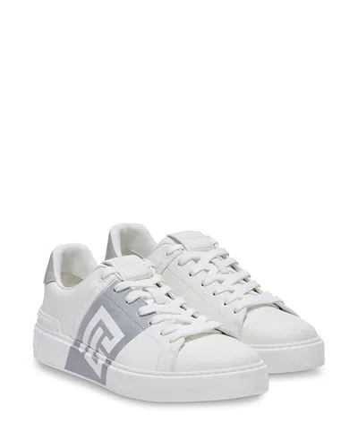 Balmain Men's B-court Leather Sneakers In Multi