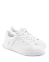 Balmain B-court White Low Top Sneakers With Logo Patch On The Tongue In Leather Man In White