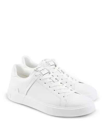 BALMAIN MEN'S B-COURT LEATHER SNEAKERS