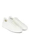 Balmain Calfskin B-court Trainers In White