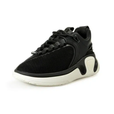 Pre-owned Balmain Men's "b Runner" Canvas & Leather Athletic Sneakers Shoes Us 10 Eur 43 In Black