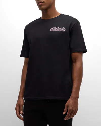 BALMAIN MEN'S BALMAIN CLUB PARIS GRAPHIC T-SHIRT