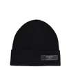 Balmain Berretto Con Patch Logo In Black
