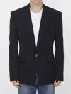 Balmain Black Wool Jacket In Black