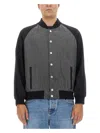 Balmain Bomber Jacket With Logo In Black