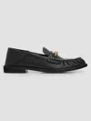 Balmain Sync Smooth-leather Loafers In Black