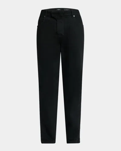 Balmain Vintage Black Denim Pants With Classic Five-pocket Design