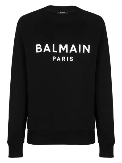 Balmain Men's Classic Ls Sweatshirt In Noir