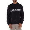 Balmain Men Retro Logo Pullover In Blue