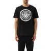 Balmain Noir Blanc Cotton T-shirts And Polos In Black/white