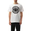 Balmain White Cotton T-shirt With Maxi Logo Print In White/black