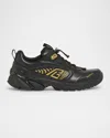 Balmain Men's Cosmic Dust Mix Material Sneakers