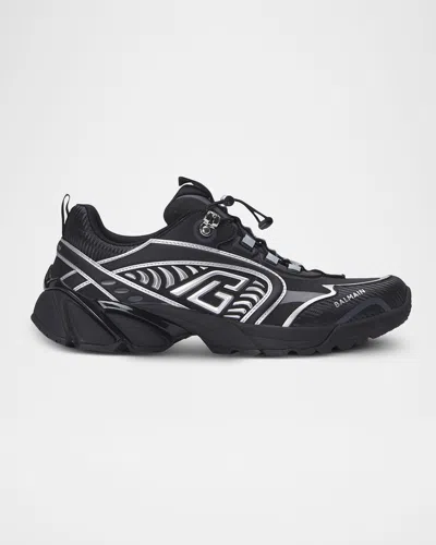 BALMAIN MEN'S COSMIC DUST RUNNER SNEAKERS