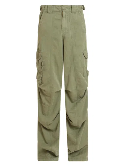 Balmain Men's Cotton Cargo Pants In Green
