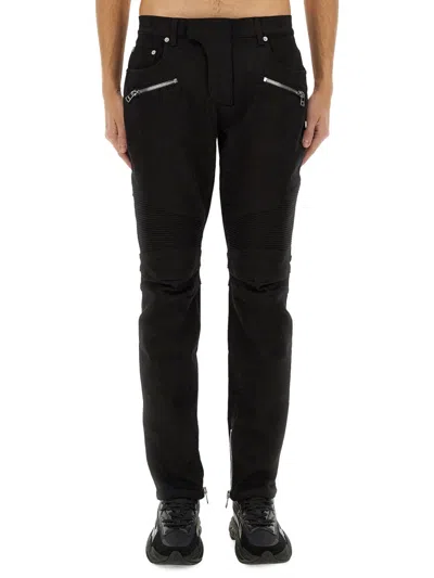 BALMAIN BALMAIN MEN DENIM BIKER JEANS