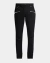 Balmain Ribbed Slim Jeans-vintage Used In Black