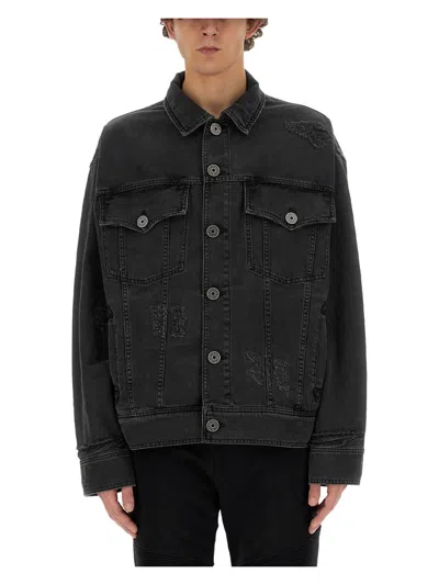 BALMAIN MEN'S DENIM JACKET