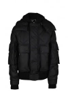 Balmain Monogram Pb Labirinto Down Jacket In Black