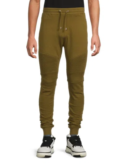 BALMAIN MEN'S DRAWSTRING LOGO JOGGERS