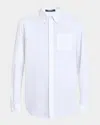 Balmain Men's Emblem-pocket Cotton Sport Shirt