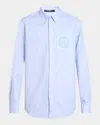 Balmain Men's Emblem-pocket Cotton Sport Shirt
