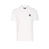 Balmain Polo Shirt Short Sleeves Ribbed Cuffs Collar In White