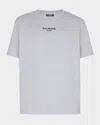 Balmain Embroidered Paris T-shirt In Gray