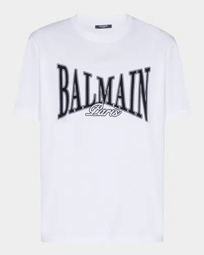 Balmain College Flock T-shirt In Animal Print