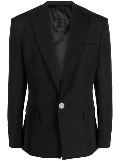 Balmain Men Gdp 1 Btn Jacket In Black