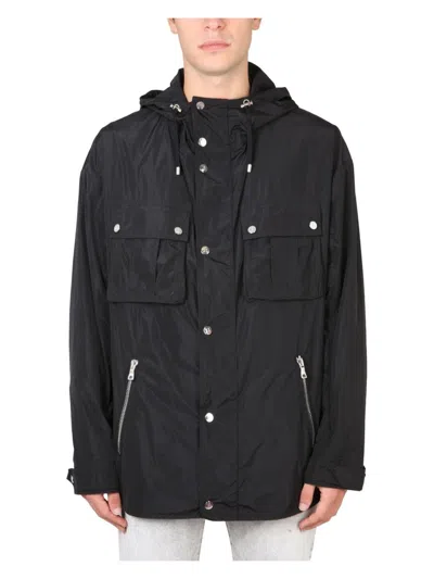 BALMAIN MEN'S GIACCA CON CAPPUCCIO