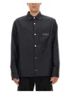 Balmain Monogram-pattern Shirt In Black