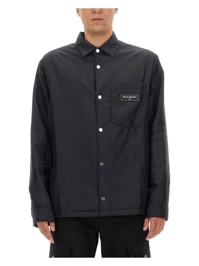 BALMAIN MEN'S JACKET WITH LOGO