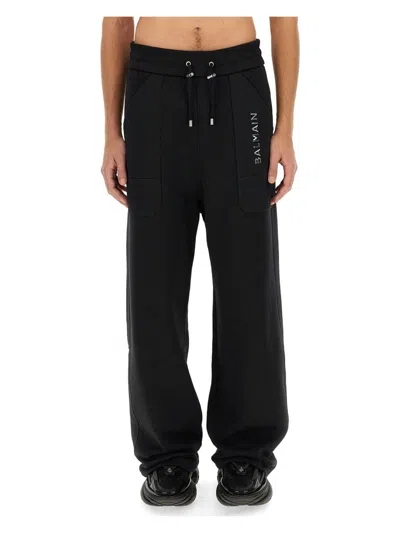 BALMAIN MEN'S JOGGING PANTS WITH LOGO