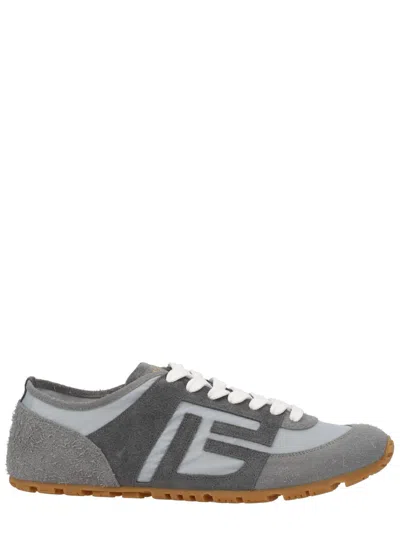 Balmain Men's Low-top Logo Sneaker In Gray