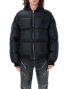 Balmain Men's Monogram Down Jacket In Nero