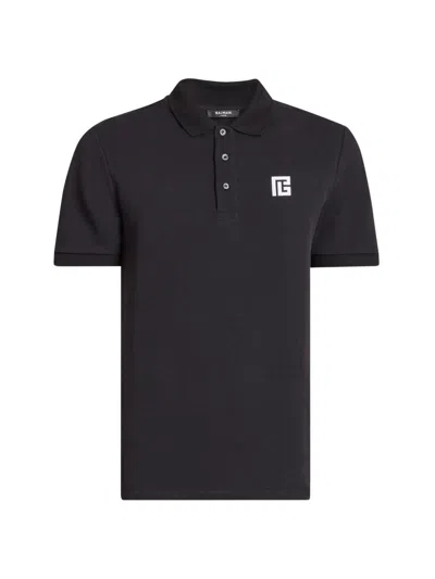 Balmain Sophisticated Knit Mini Tee For Men In Blue