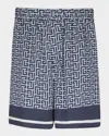 Balmain Men's Monogram Pull-on Shorts