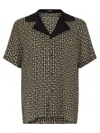 Balmain Men Monogram Shirt In Multi