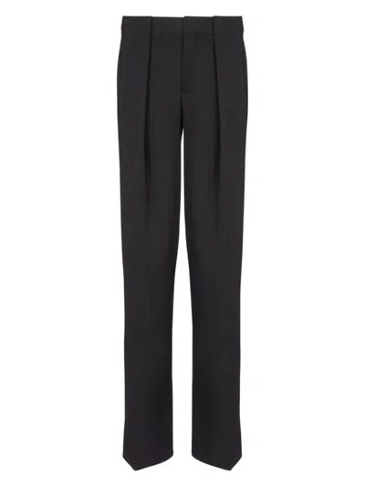 BALMAIN MEN'S PLEATED GDP PANTS