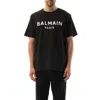 Balmain Men's Print Reg Fit T-shirt In Black