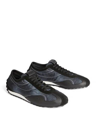 BALMAIN MEN'S RACING LOW TOP SNEAKERS