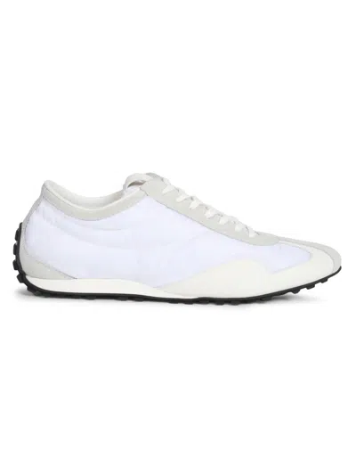 Balmain Men's Racing Low-top Sneakers In White