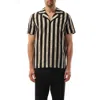 Balmain Men's Ribbon Jacquard Pyjama Shirt In Nude/black