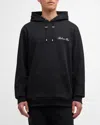 Balmain Signature Hooded Sweatshirt In Black