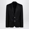 Balmain Single-breasted Notched-lapels Blazer In Black